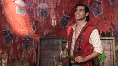 Mena Massoud as the title character in Disney’s live-action Aladdin.