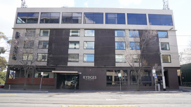 The Rydges on Swanston hotel in Melbourne where there has been a COVID-19 outbreak.
