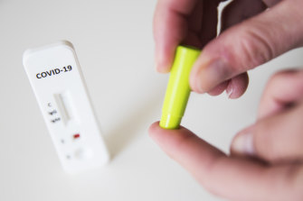 An antibody test being used in the US.