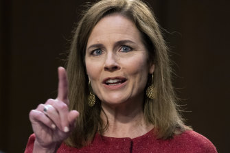 Amy Coney Barrett, Trump's pick for the Supreme Court, is almost certain to be confirmed.