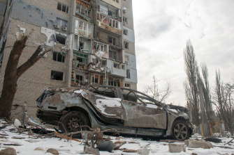 乌克兰第二大城市哈尔科夫仍处于俄罗斯的猛烈轰炸之下。
