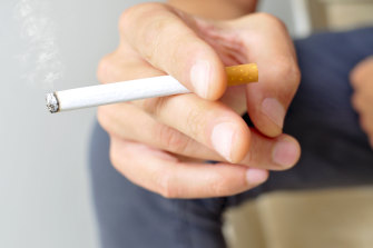Cigarette consumption has dropped since the introduction of a tobacco tax.