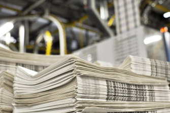 The costs of printing newspapers are rising sharply, but unevenly. 