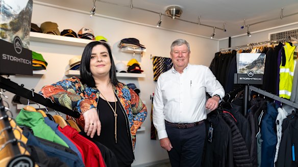 Paddywack Promotional Products in Fyshwick is a two-generation run business - with Bill Slocum working with his daughter Alison.