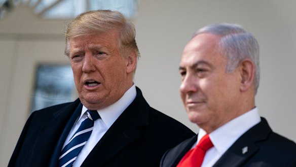 A warm relationship: then-president Donald Trump and Israeli Prime Minister Benjamin Netanyahu in Washington in January 2020.