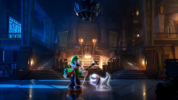 This time Luigi's trapped in a massive haunted hotel.