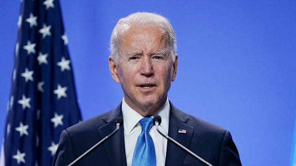 Joe Biden urged Democrats to unite and pass his bills.