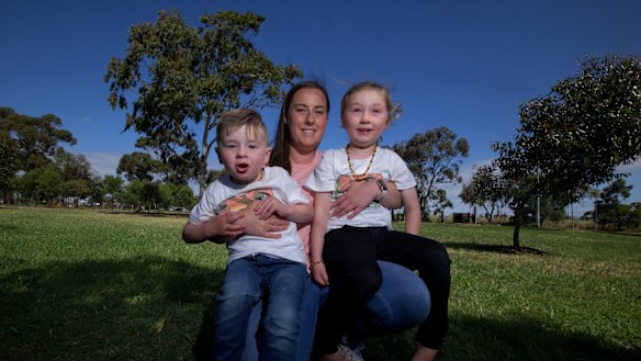 Corinne Morgan and her children Henry, 2, and George, 4 are headed for the beach next weekend.