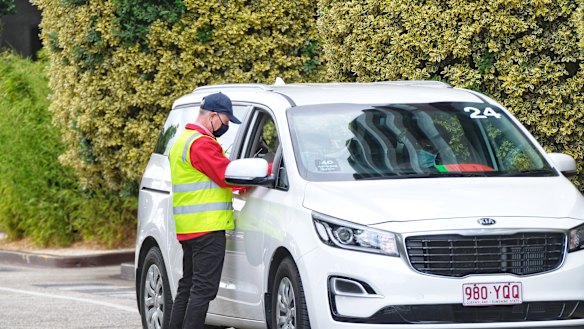 An arrival at the Pullman Hotel in Melbourne. 