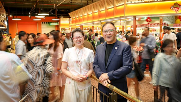 Bihong Wang and Richard Shi of the Whitehorse Asian Business Association are among the volunteers organizing the Box Hill Chinese New Year Festival.