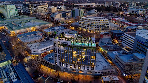 An artist's impression of the amendment Geocon Garema Place Hotel. The developers have lodged an application to change the proposal following community consultation. 
