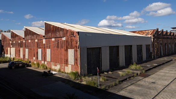 Site of a new film studio? The industrial Paint Sheds at Eveleigh.