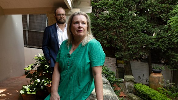 The homes of Reina Nicholls and neighbour Hugh Woodgate have been affected by construction next door.