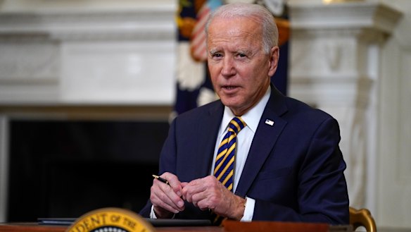 President Joe Biden said the US economic recovery would be “a sprint rather than a marathon”.