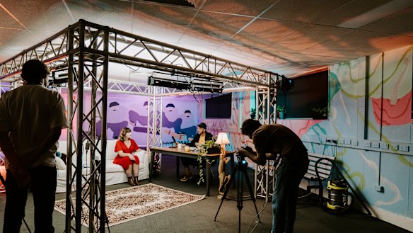 A team of experts, including those who normally work at music festivals but have nowhere to go, are behind the show.