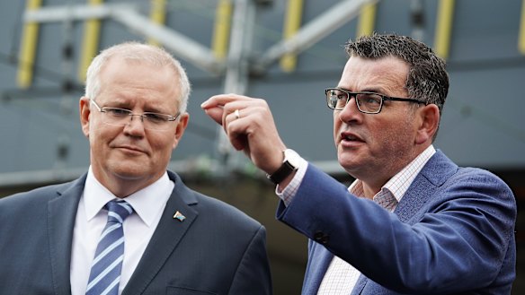 The Morrison government was supportive of the consortium's airport rail tunnel while the Andrews government has not ruled out the option. 