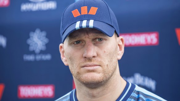 Blues prop Mitchell Barnett.