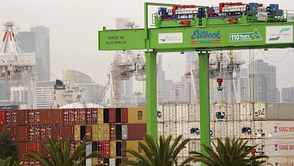 Dock workers in Melbourne walked off the job on Wednesday.