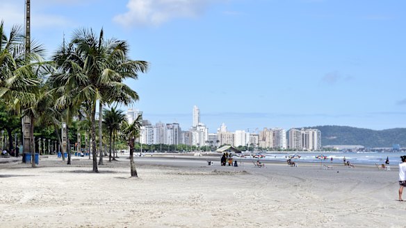 The Brazilian resort island-city of Santos is built on a layer of sand over a layer of clay.