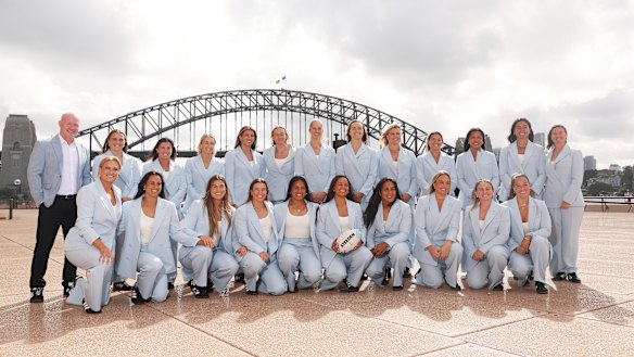 The NSW team for game one of the women’s State of Origin series.