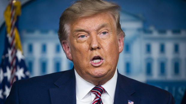 President Donald Trump speaks during a news conference at the White House on Friday, November 20.