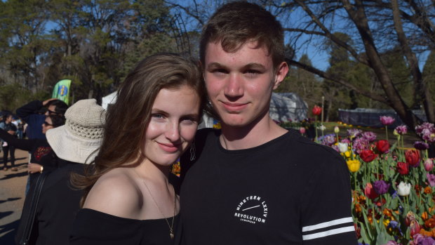 Jenna Smith and Adriaan Roodt, who had started dating only weeks before Adriaan died following an incident at Mount Ainslie on Thursday