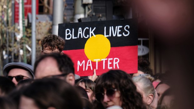 People marched to the Coroners Court in support of Tanya Day.