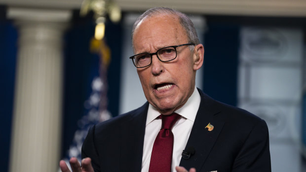 White House chief economic adviser Larry Kudlow says the market has gone too far.