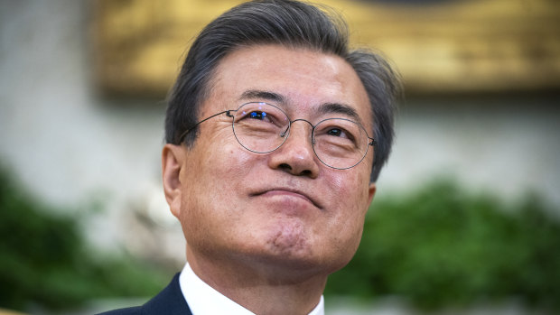 South Korean President Moon Jae-in.