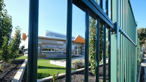 Holy Eucharist Primary School in St Albans South remained closed for deep cleaning on Monday. 