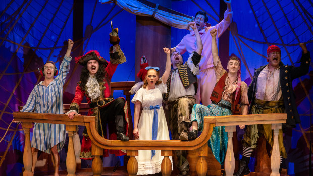 Cast members  ready for action in <i>Peter Pan Goes Wrong</i>. 