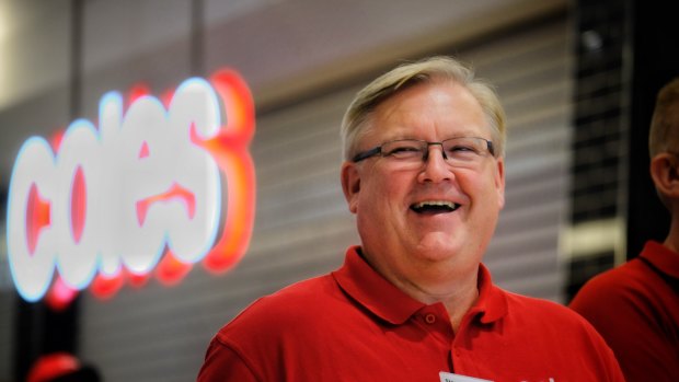 Coles chief executive Steven Cain reported a bumper sales result.