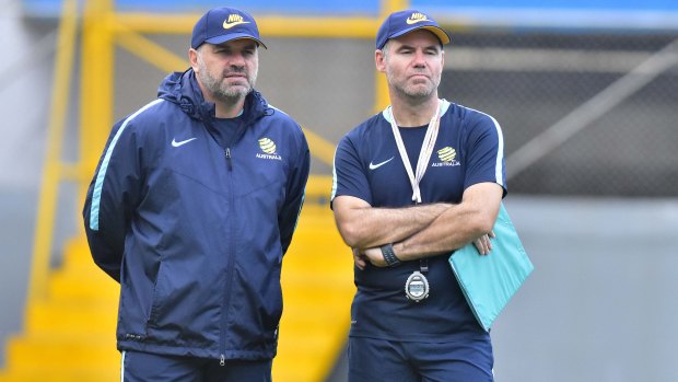 Locked in: Ante Milicic, right, has been confirmed as the new coach of the Matildas.