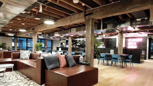 The WeWork office in 100 Harris Street, Sydney.