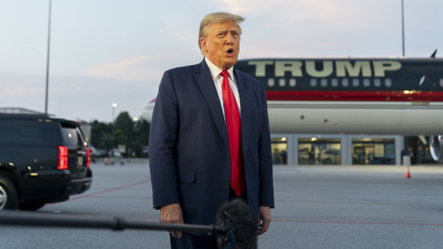 Donald Trump has pleaded not guilty and waived arraignment in the case accusing him and others of illegally trying to overturn the results of the 2020 election in Georgia.