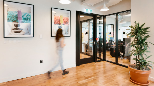 WeWork in Brisbane opened this week, one of many shared workspaces around the city.