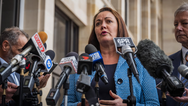 Opposition Leader Liza Harvey said corruption is "flourishing" under the current state government. 