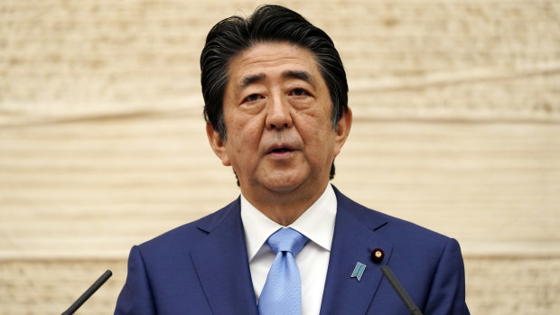 Shinzo Abe in 2020.