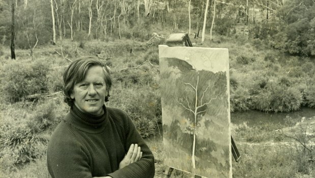 Artist Bill Salmon in 1977.
