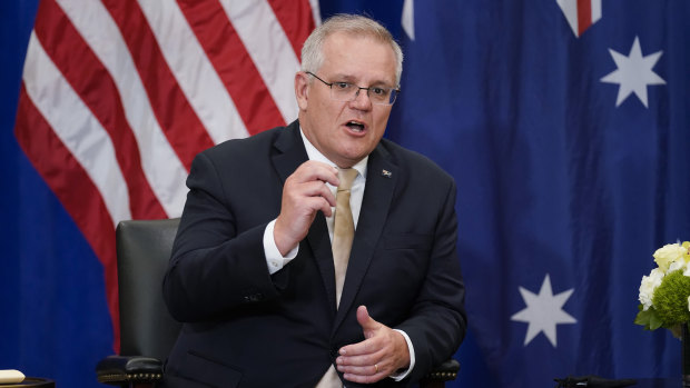Prime Minister Scott Morrison signaled Australia’s ambition for greater climate action at the Quadrilateral Security Dialogue between the US, India, Japan and Australia on Saturday. 