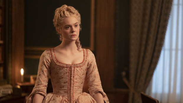 Elle Fanning takes centrestage in Tony McNamara's historical drama The Great.