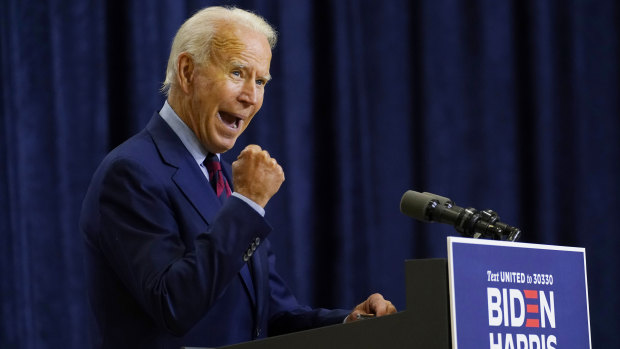 Democratic presidential candidate former Vice President Joe Biden  strained to contain his outrage over the comments reports by The Atlantic. 