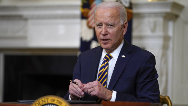 President Joe Biden said the US economic recovery would be “a sprint rather than a marathon”.