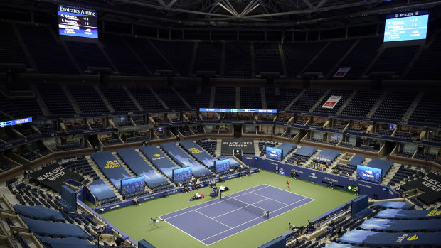 A major without fans: The US Open begins in New York.