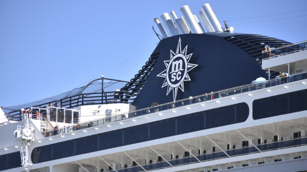 MSC Magnifica docked in Fremantle Tuesday to refuel and reprovision.