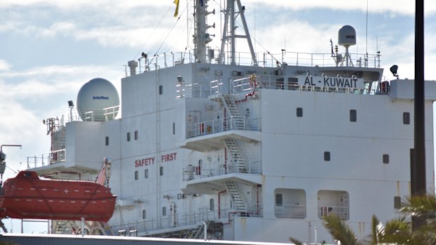 The Al Kuwait docked in Fremantle.