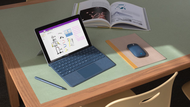 Like the Surface Pro, the Go is compatible with a range of colour-matched accessories.