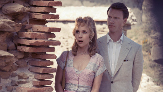 Juno Temple as Lucy Savage and Hugh Skinner as the toff Hugo in Little Birds.