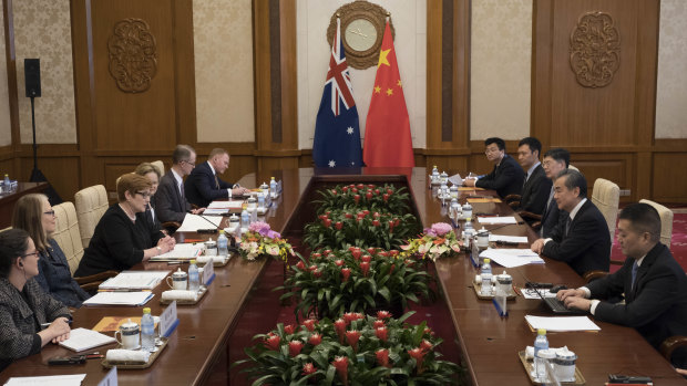 The official meeting was the first this year by an Australian minister.