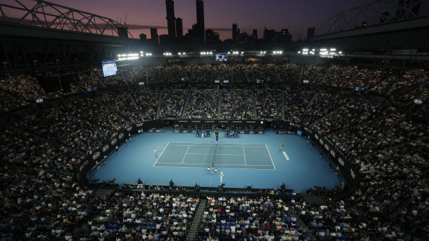 The Australian Open will bring players from hotspots into Australia.